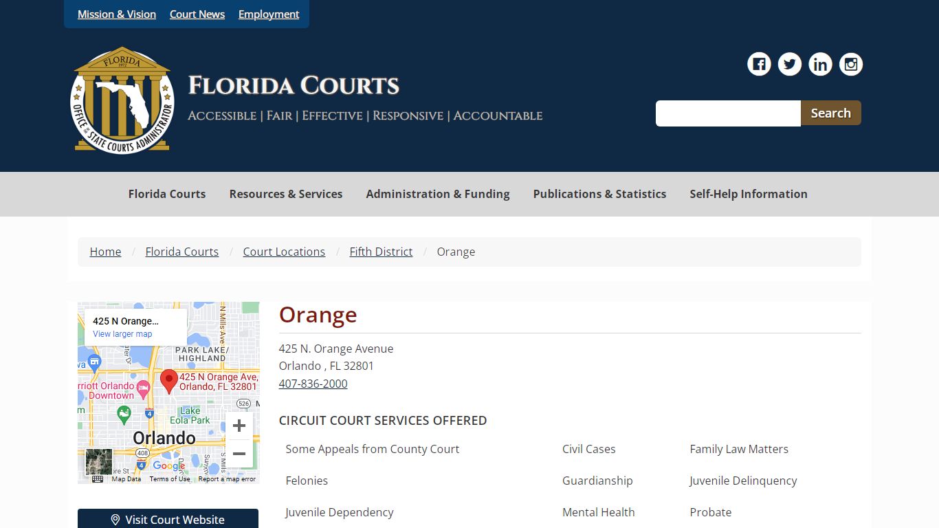 Orange - Florida Courts